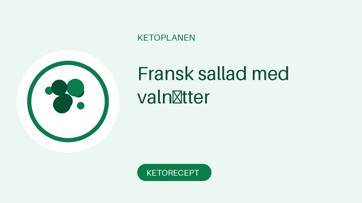 Fransk sallad med valnötter