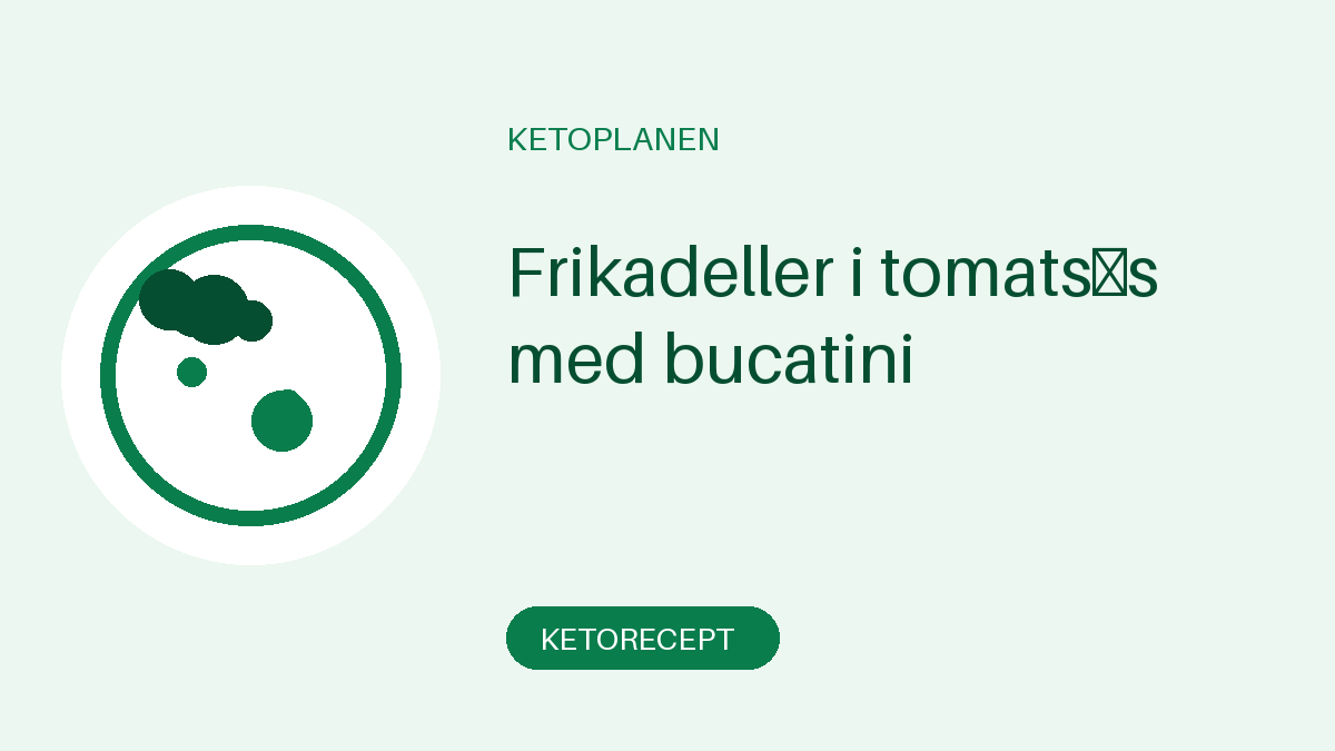 Frikadeller i tomatsås med bucatini