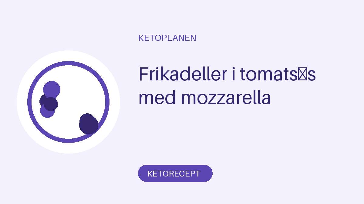 Frikadeller i tomatsås med mozzarella
