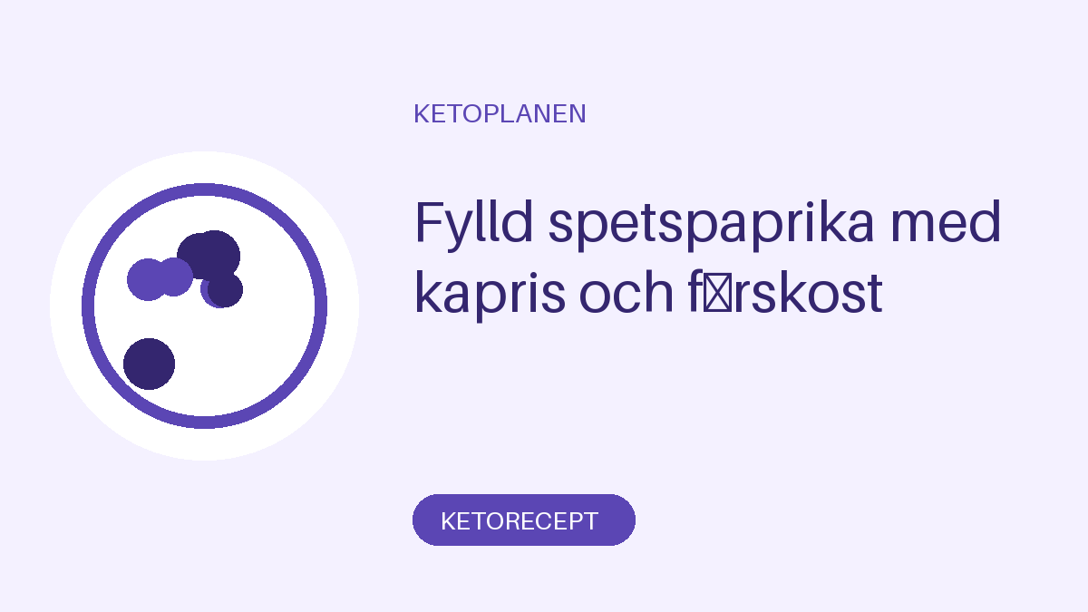 Fylld spetspaprika med kapris och färskost