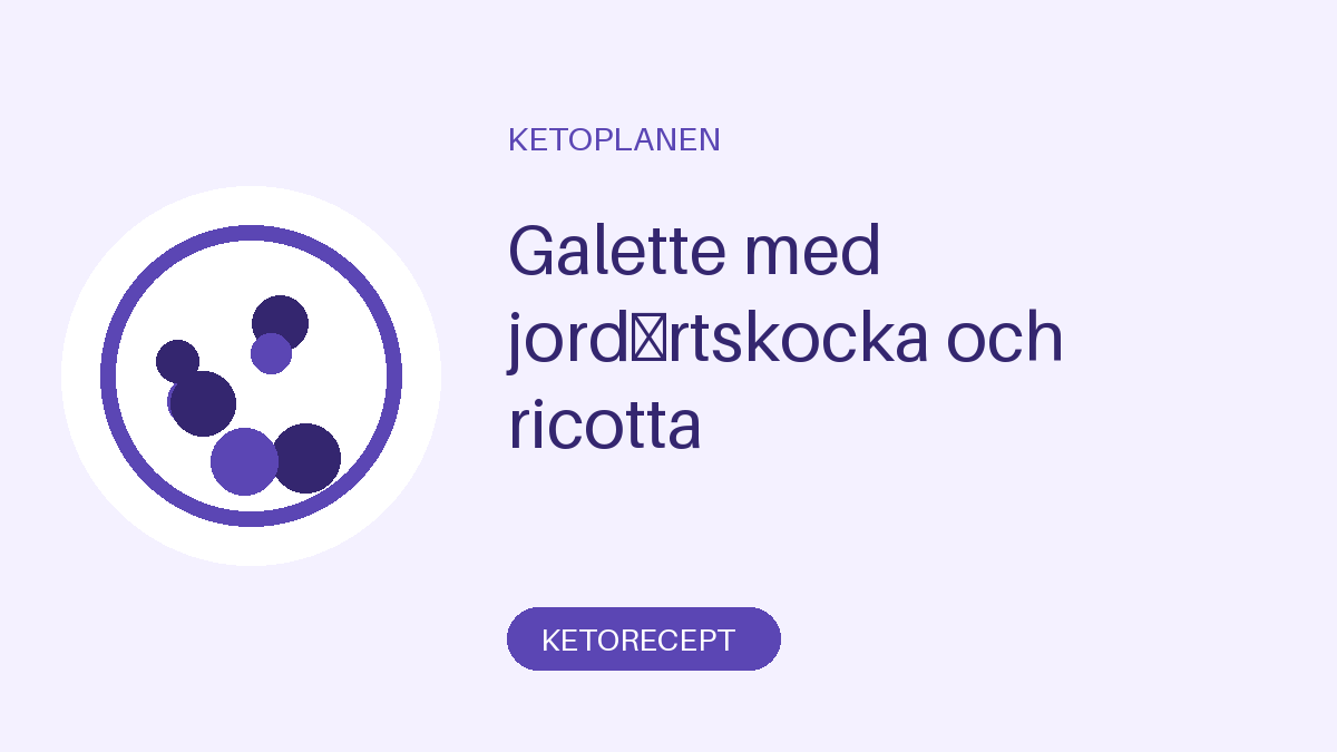 Galette med jordärtskocka och ricotta