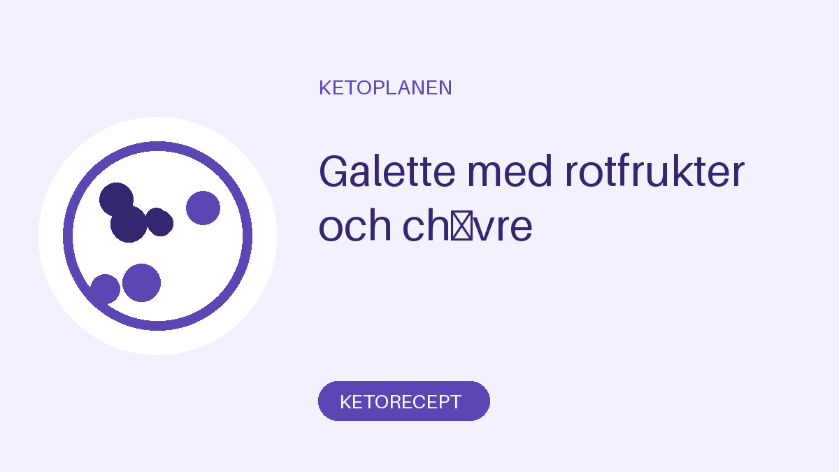 Galette med rotfrukter och chèvre