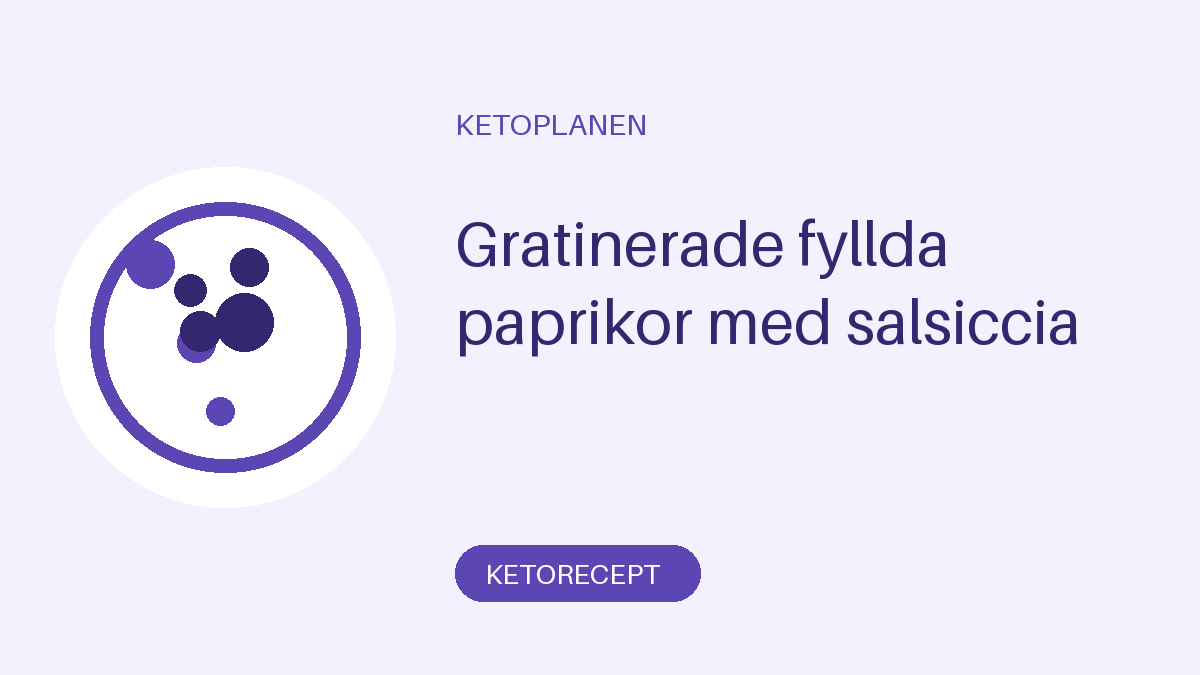 Gratinerade fyllda paprikor med salsiccia