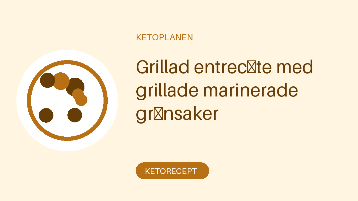 Grillad entrecôte med grillade marinerade grönsaker