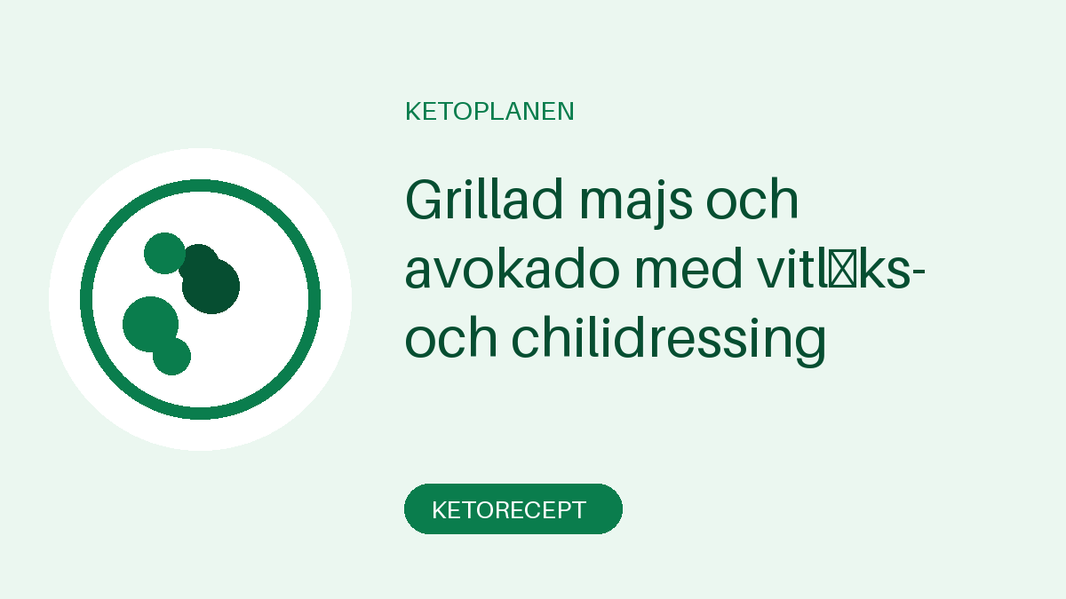 Grillad majs och avokado med vitlöks- och chilidressing