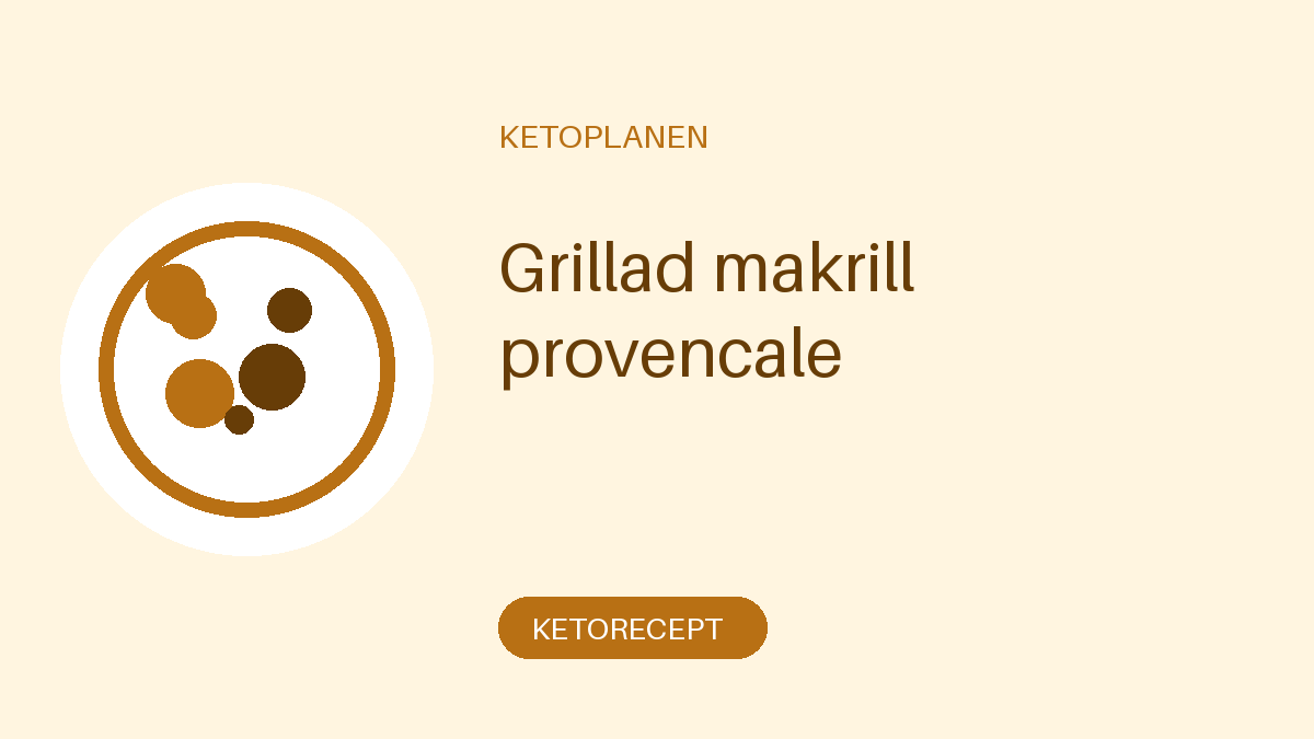 Grillad makrill provencale
