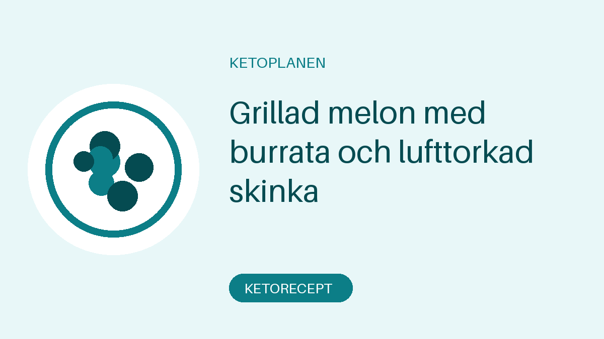 Grillad melon med burrata och lufttorkad skinka