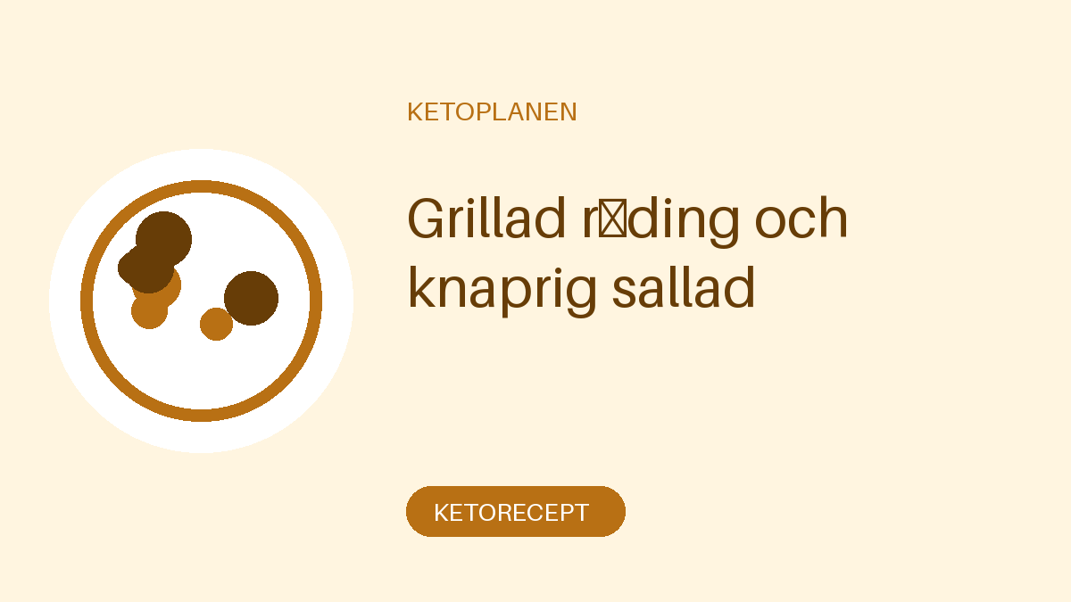 Grillad röding och knaprig sallad