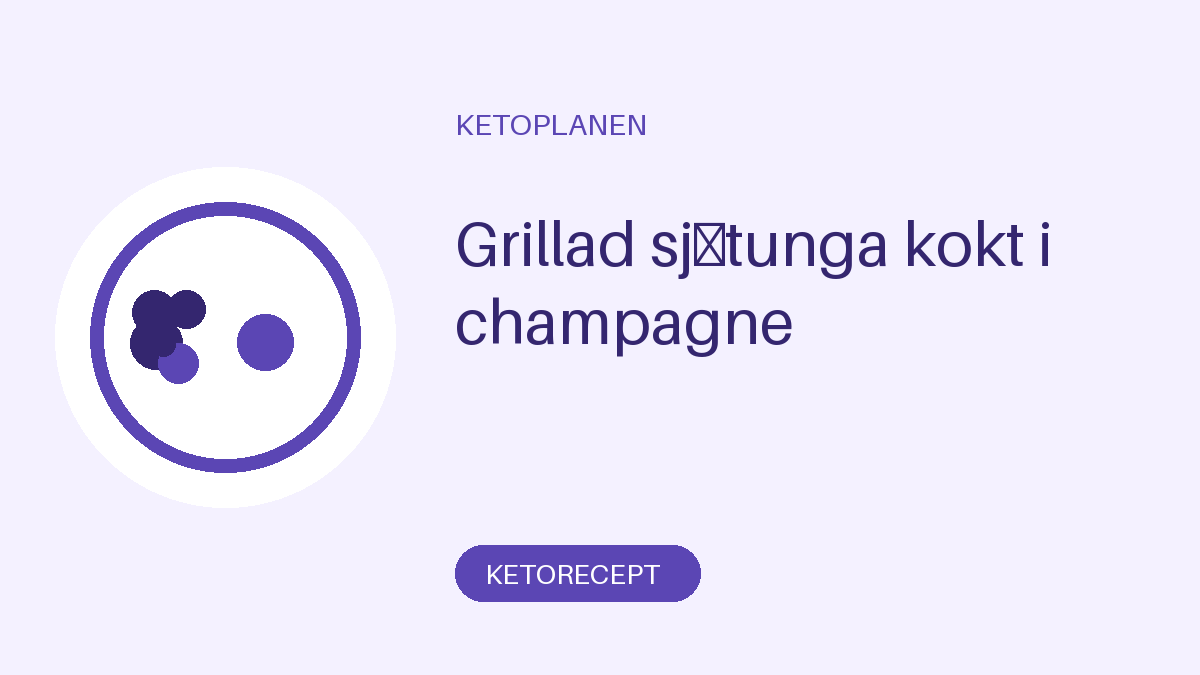 Grillad sjötunga kokt i champagne