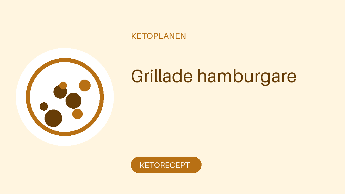 Grillade hamburgare