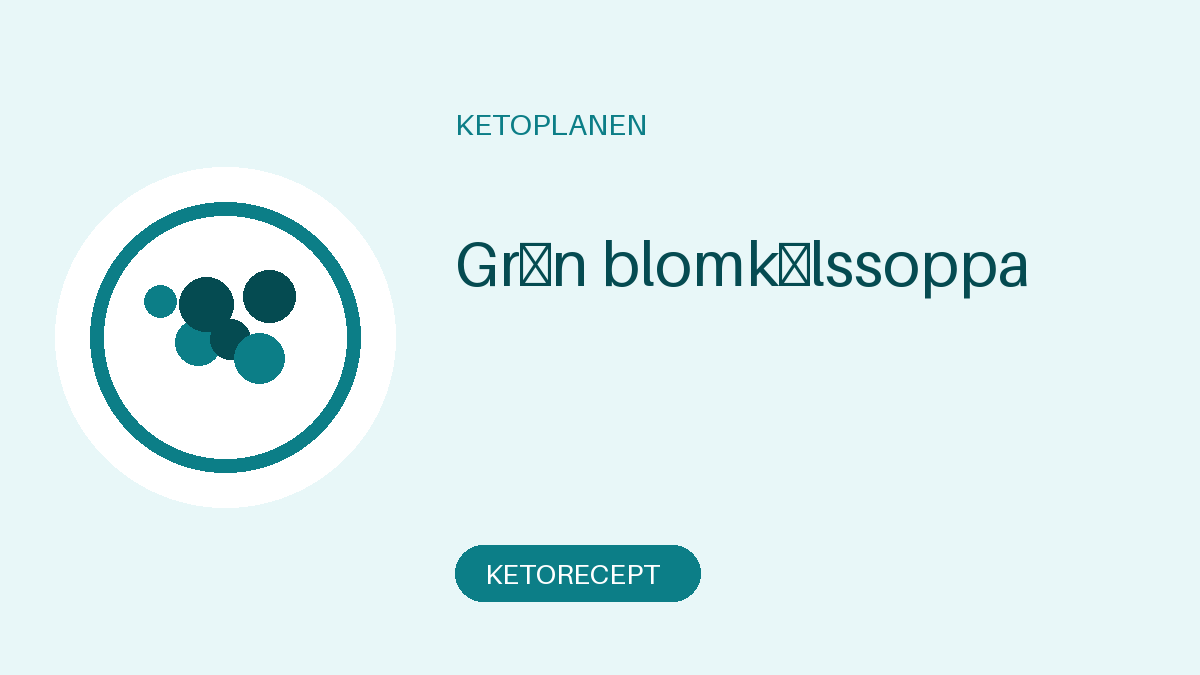 Grön blomkålssoppa