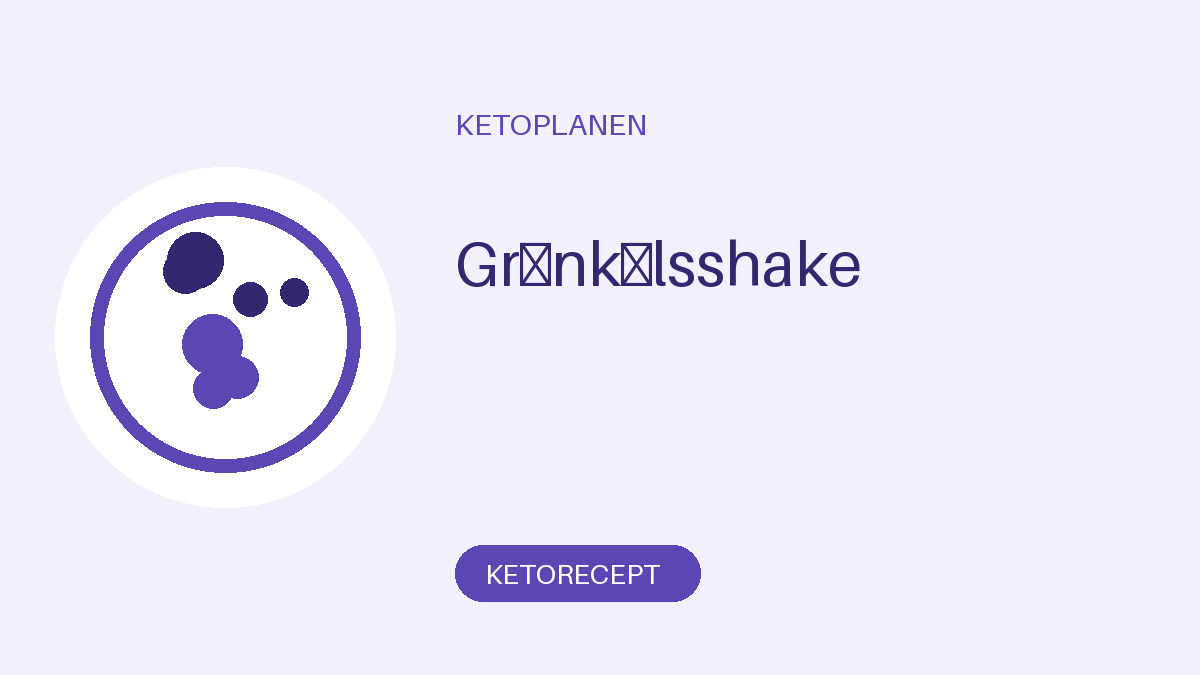 Grönkålsshake