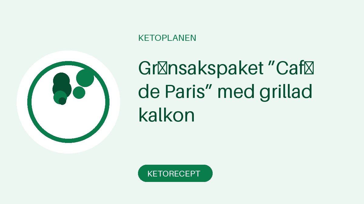 Grönsakspaket ”Café de Paris” med grillad kalkon