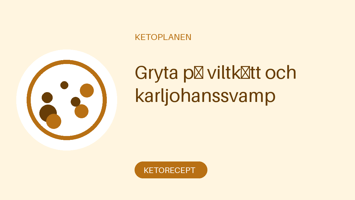 Gryta på viltkött och karljohanssvamp