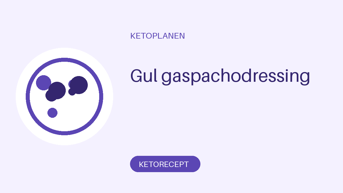Gul gaspachodressing