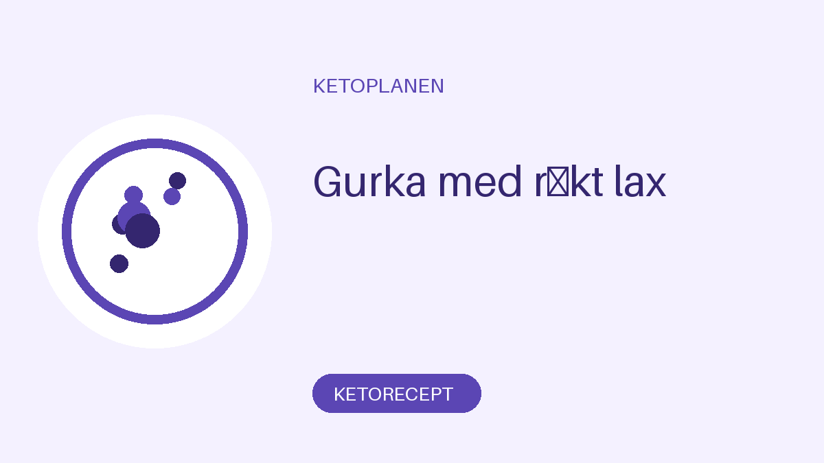 Gurka med rökt lax