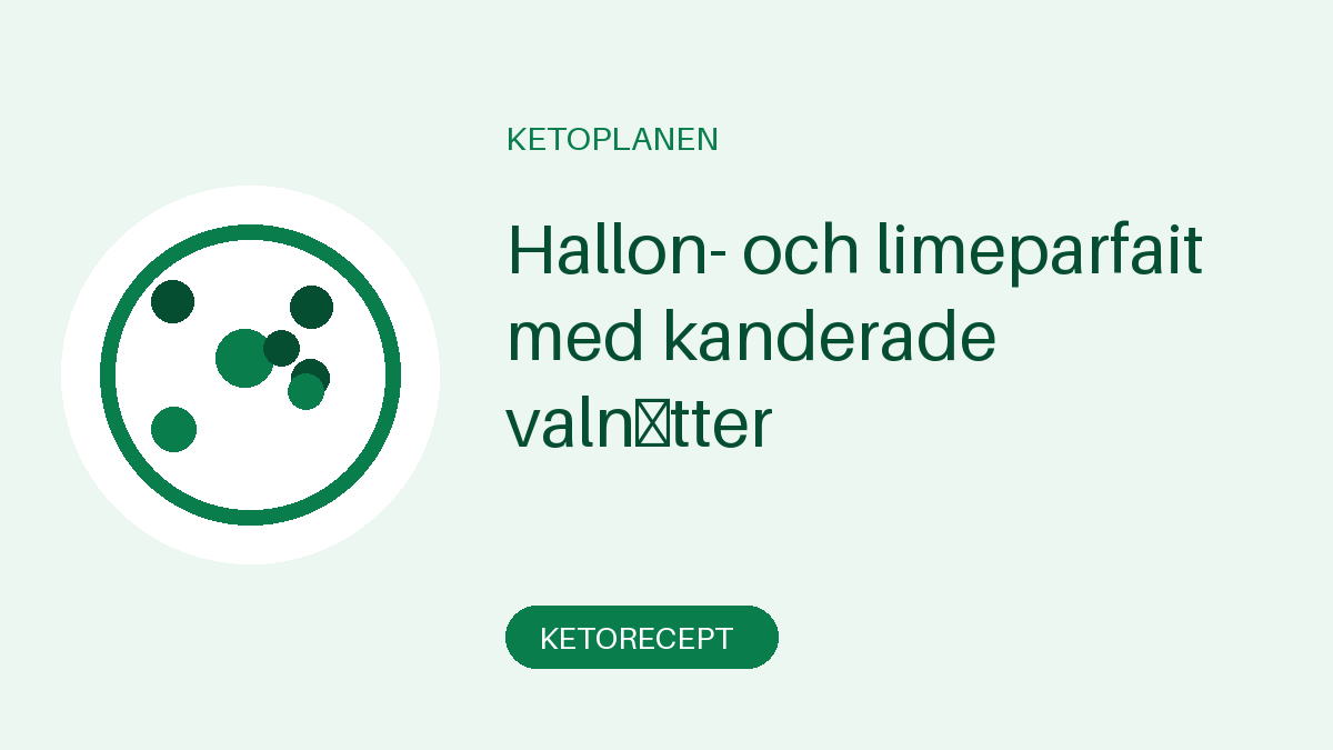 Hallon- och limeparfait med kanderade valnötter