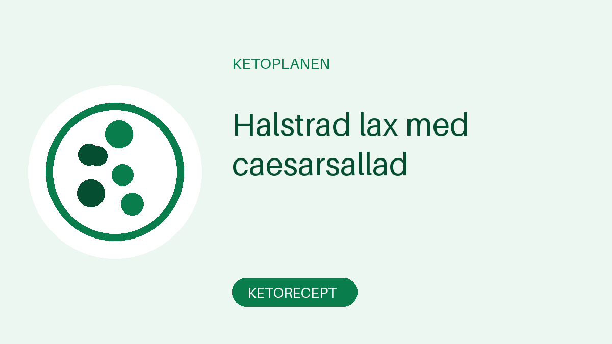 Halstrad lax med caesarsallad