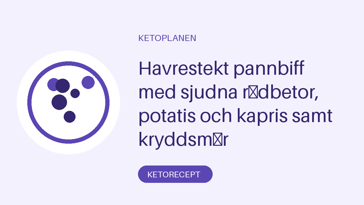 Havrestekt pannbiff med sjudna rödbetor, potatis och kapris samt kryddsmör