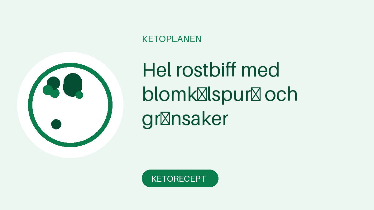 Hel rostbiff med blomkålspuré och grönsaker