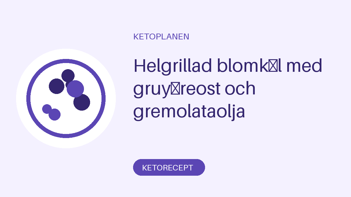 Helgrillad blomkål med gruyèreost och gremolataolja