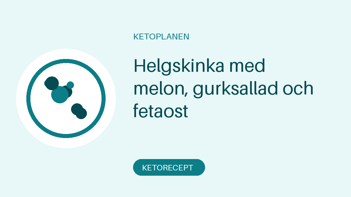 Helgskinka med melon, gurksallad och fetaost