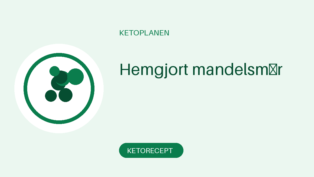 Hemgjort mandelsmör