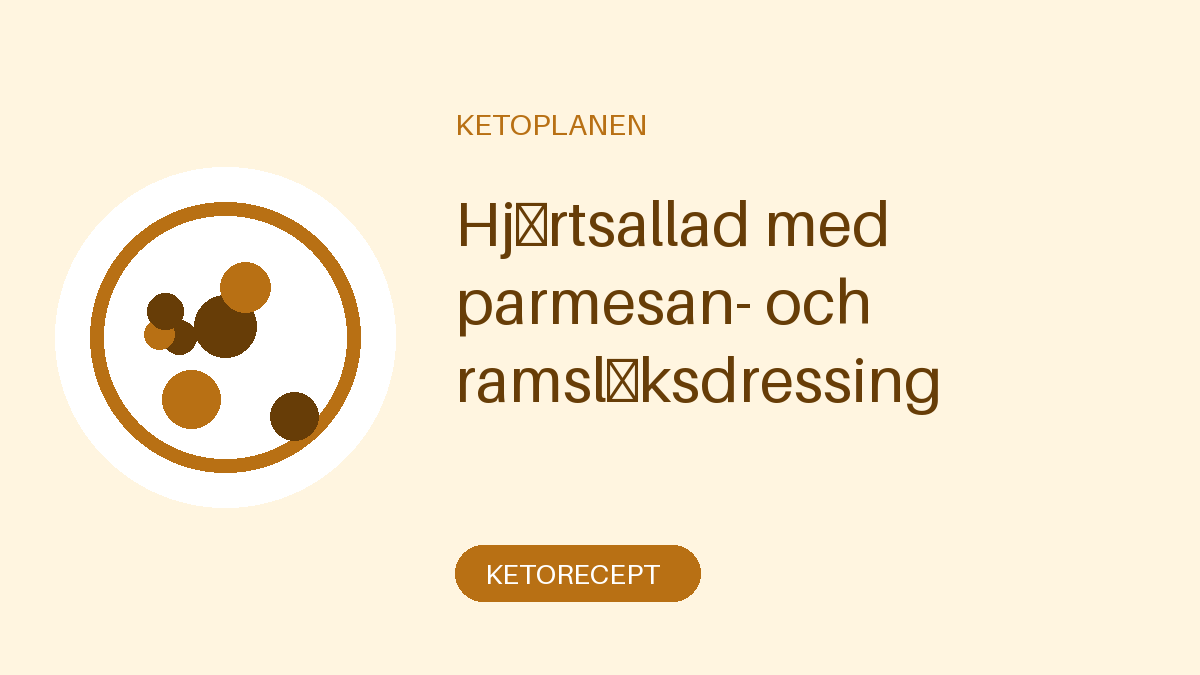 Hjärtsallad med parmesan- och ramslöksdressing