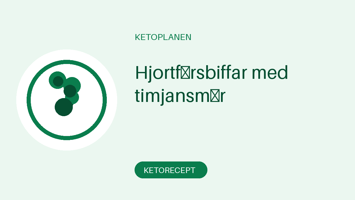 Hjortfärsbiffar med timjansmör