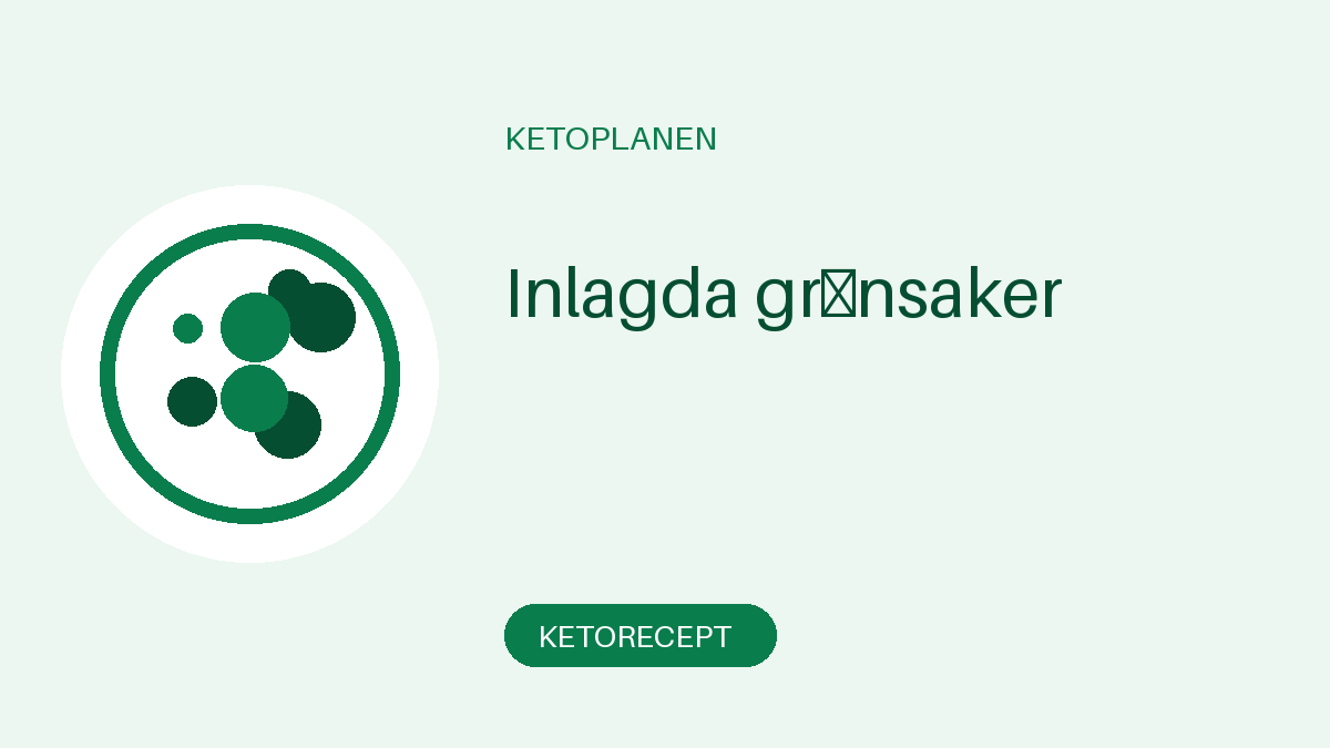 Inlagda grönsaker