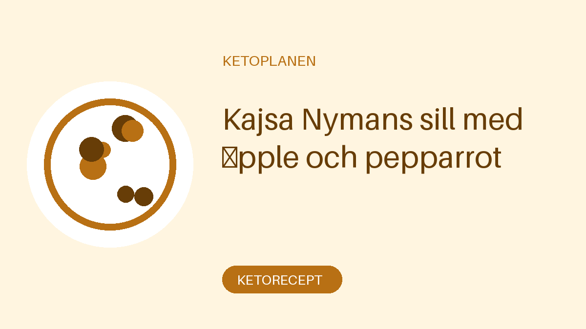 Kajsa Nymans sill med äpple och pepparrot