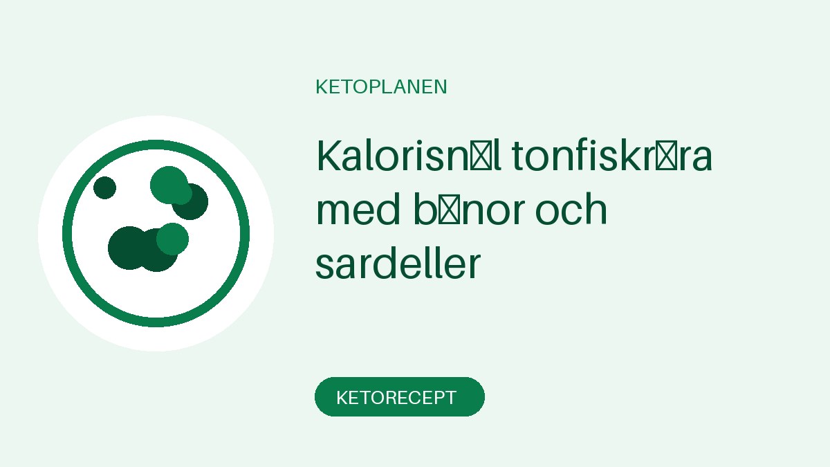 Kalorisnål tonfiskröra med bönor och sardeller