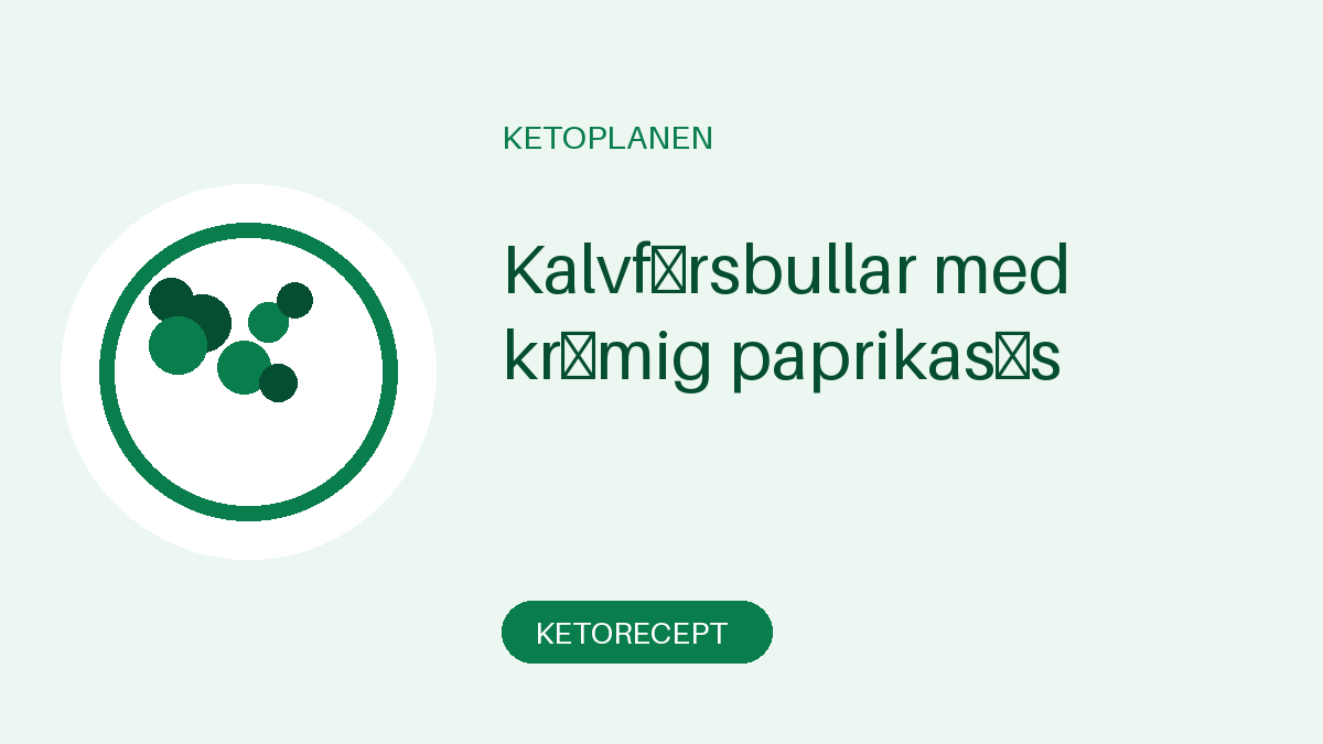 Kalvfärsbullar med krämig paprikasås