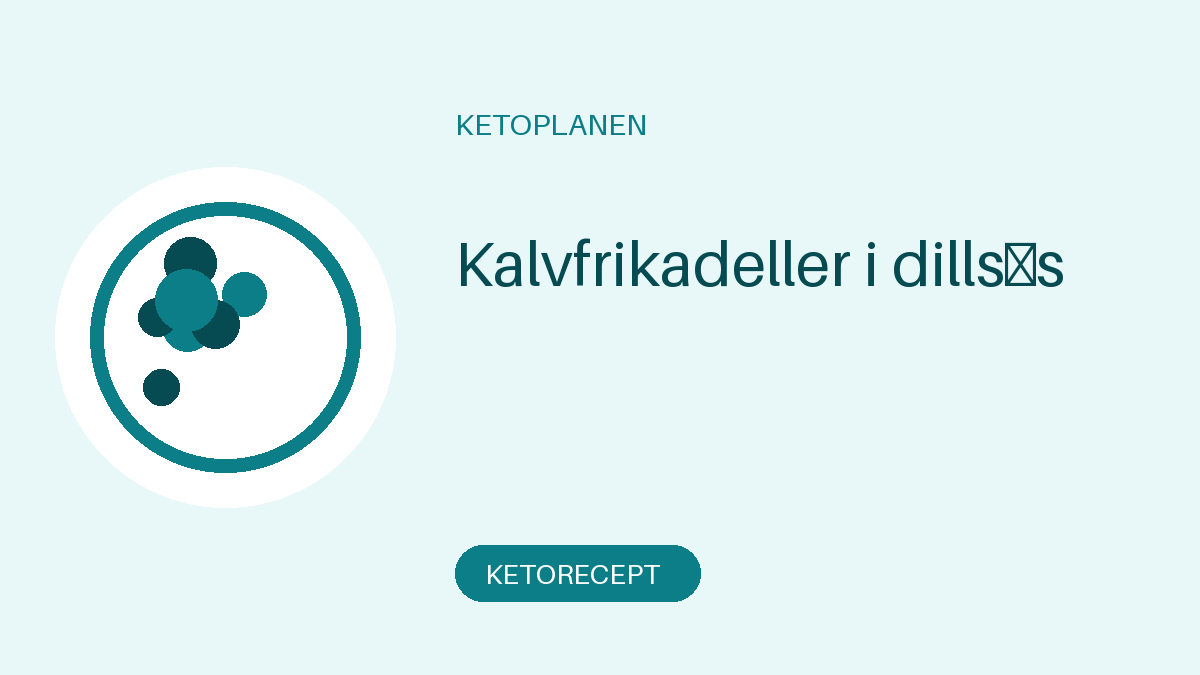 Kalvfrikadeller i dillsås