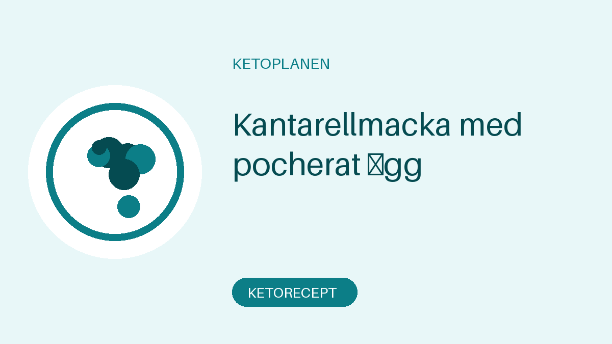 Kantarellmacka med pocherat ägg