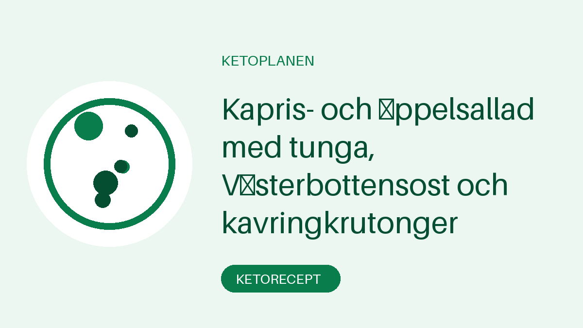 Kapris- och äppelsallad med tunga, Västerbottensost och kavringkrutonger