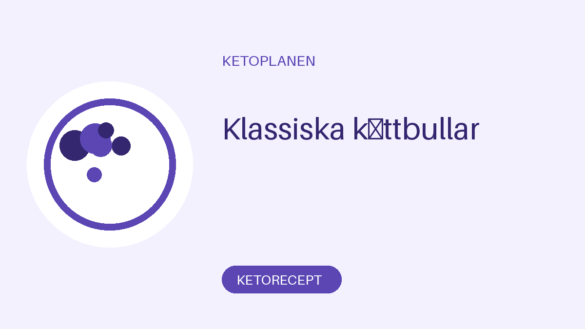 Klassiska köttbullar