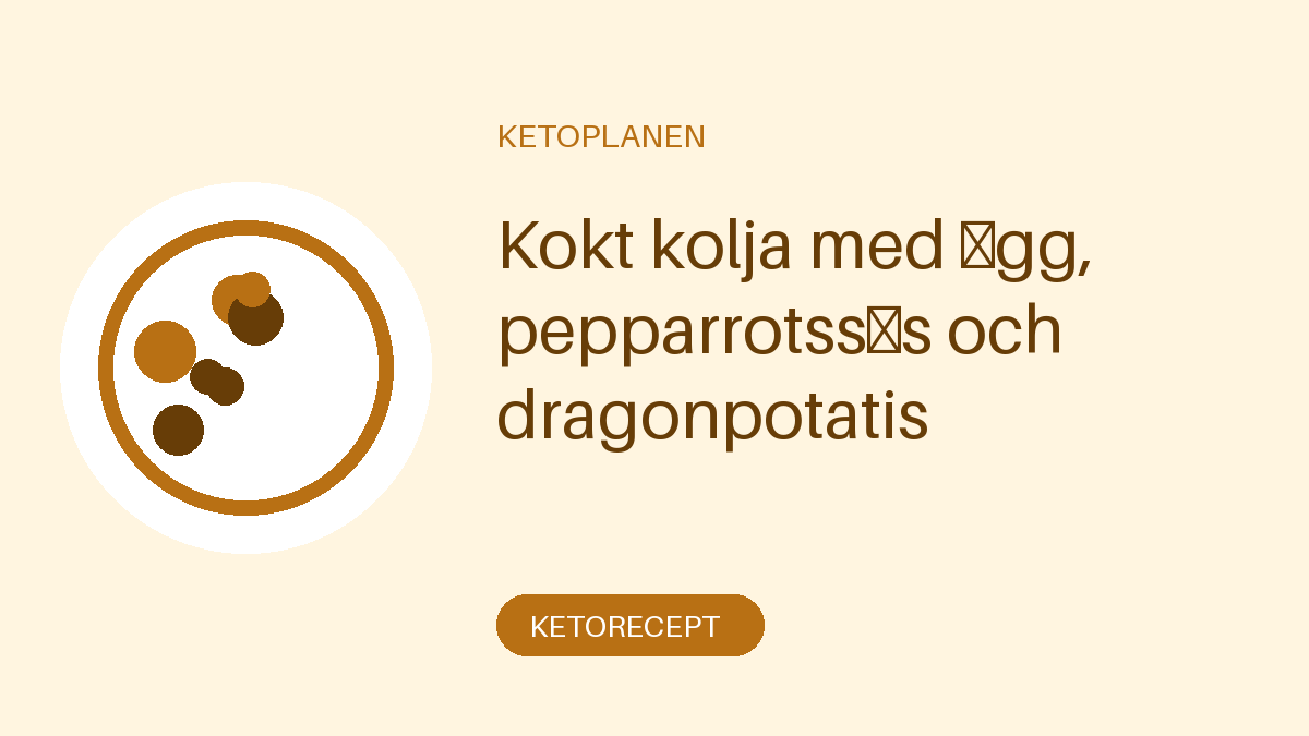 Kokt kolja med ägg, pepparrotssås och dragonpotatis