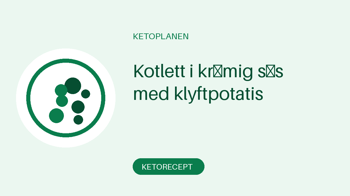 Kotlett i krämig sås med klyftpotatis