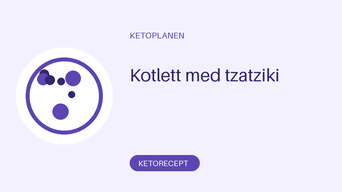 Kotlett med tzatziki
