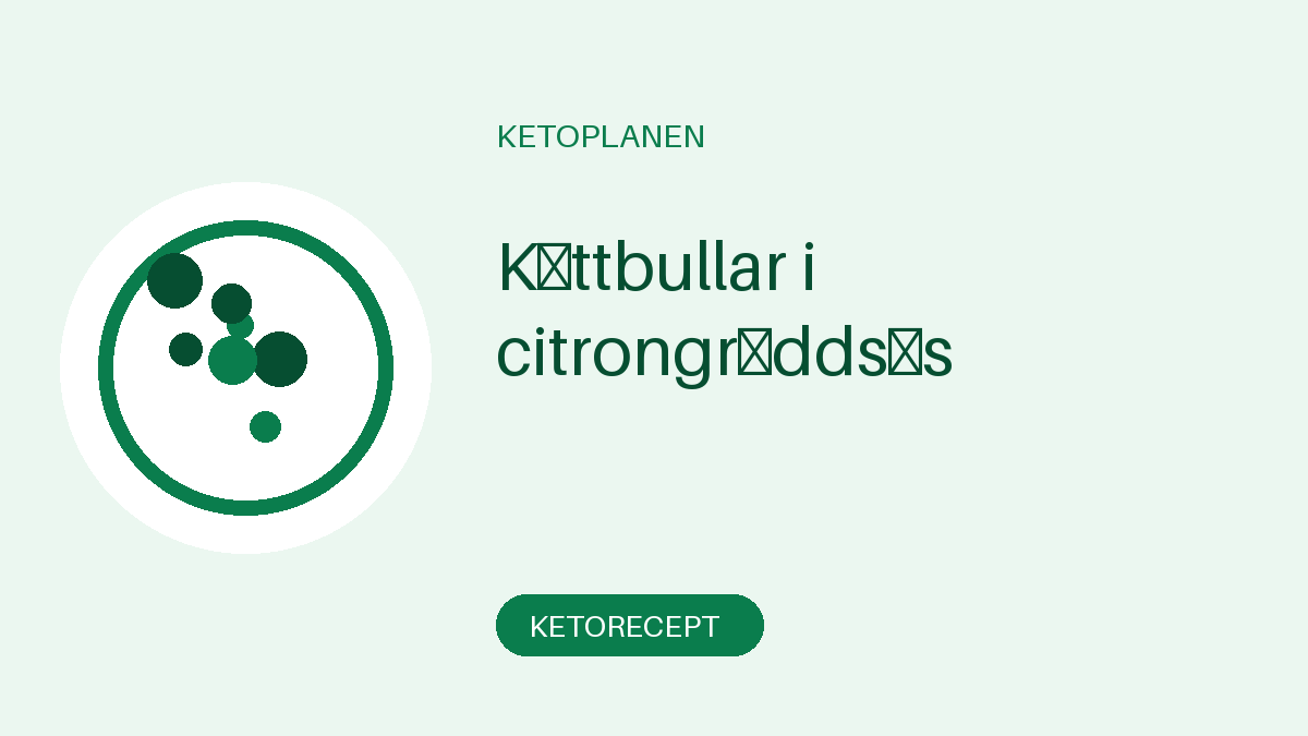 Köttbullar i citrongräddsås
