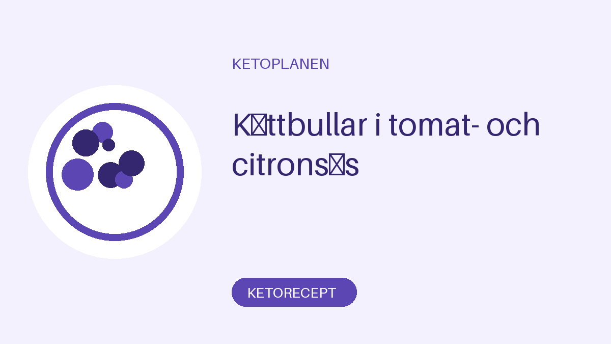 Köttbullar i tomat- och citronsås