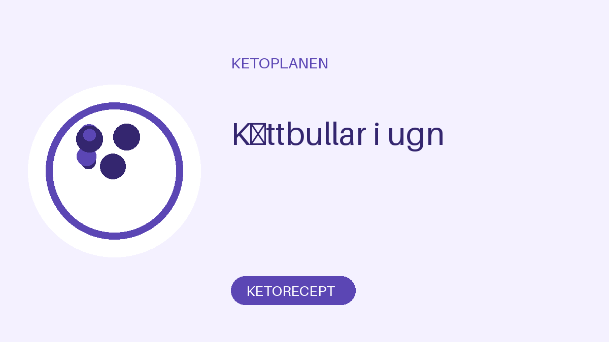 Köttbullar i ugn