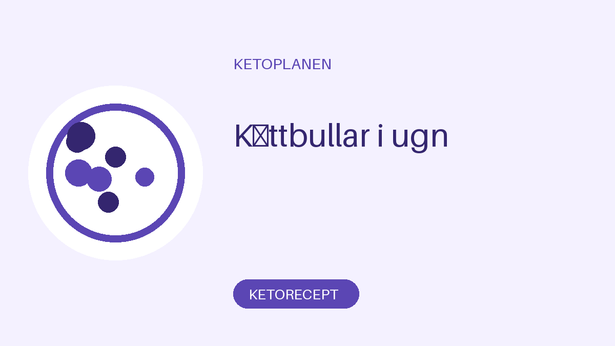 Köttbullar i ugn