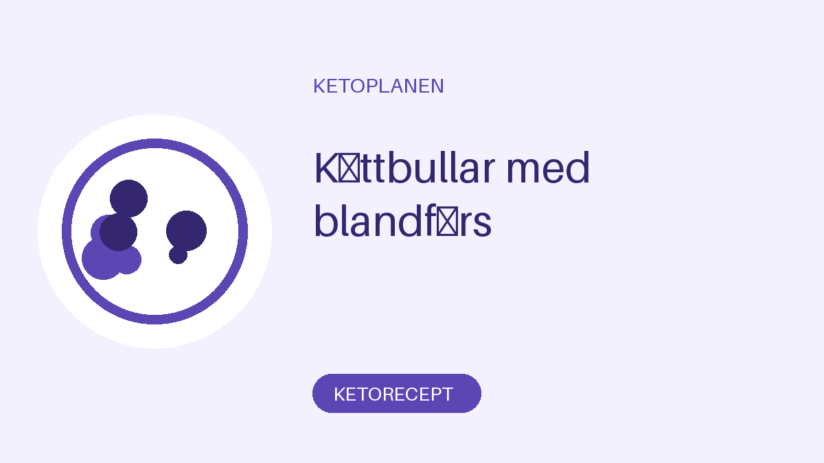Köttbullar med blandfärs