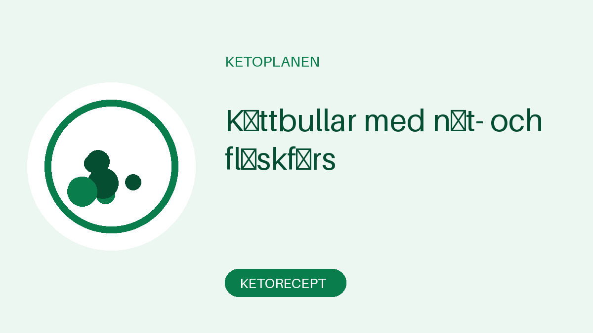 Köttbullar med nöt- och fläskfärs