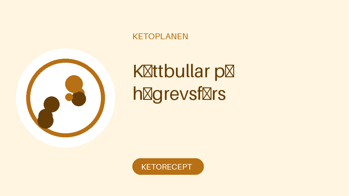 Köttbullar på högrevsfärs