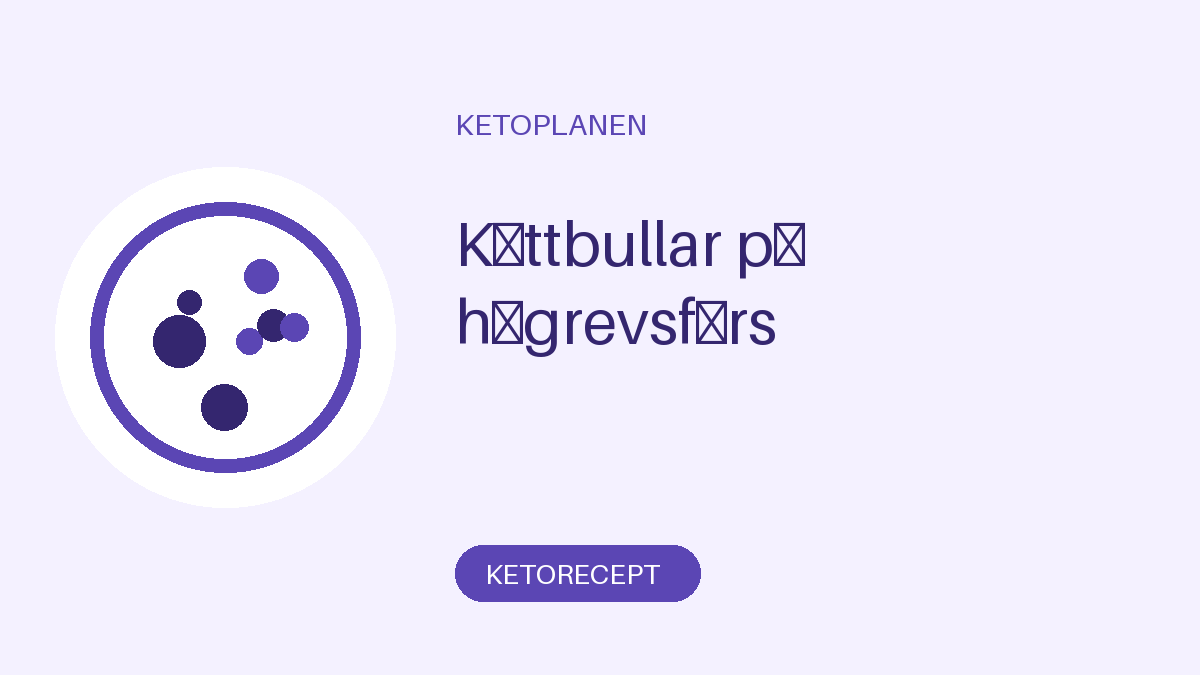 Köttbullar på högrevsfärs