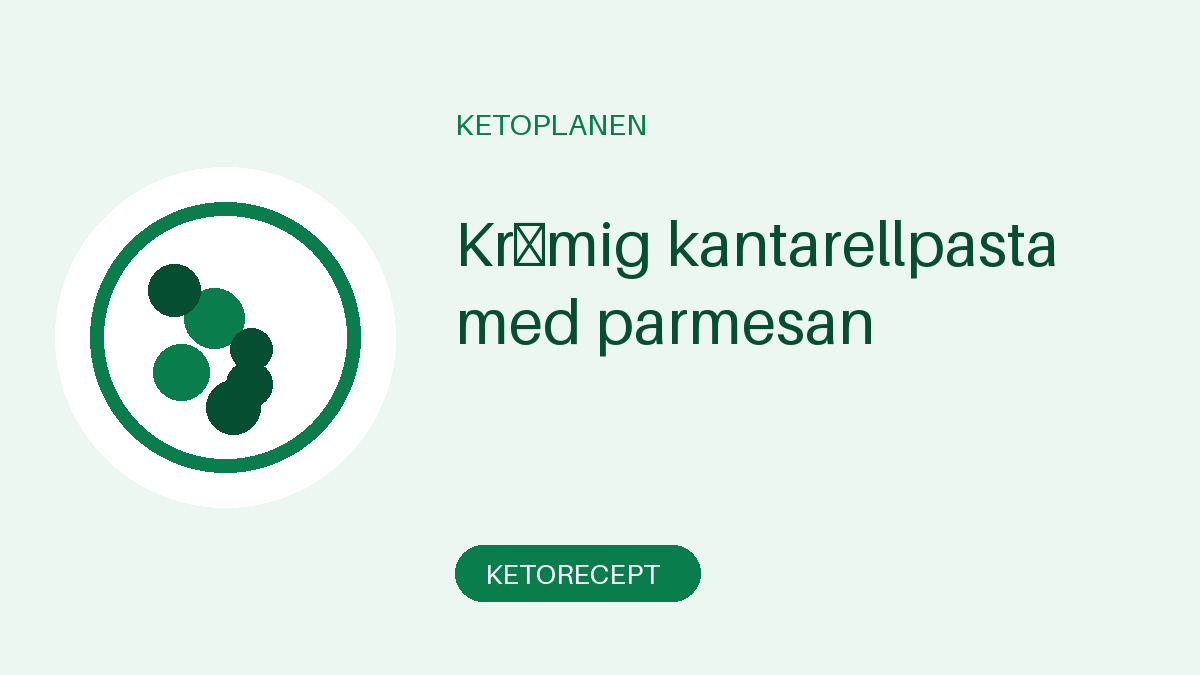 Krämig kantarellpasta med parmesan