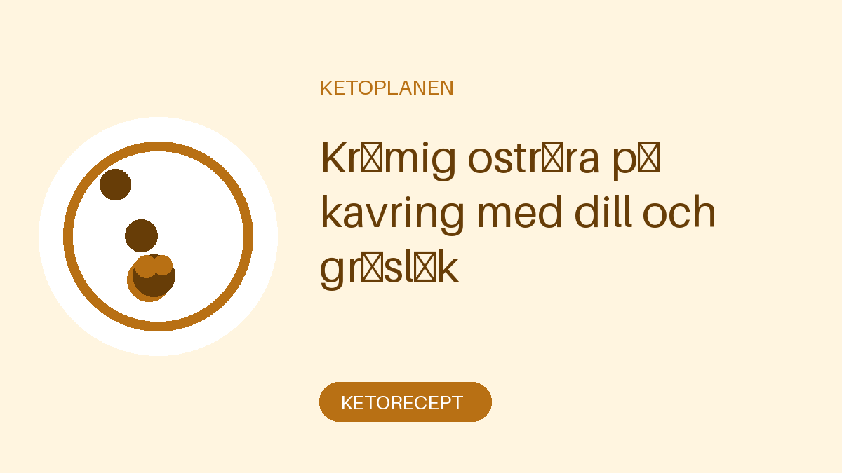 Krämig oströra på kavring med dill och gräslök